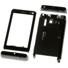 Carcasa Nokia N8 4 piese Originala Gri Inchis SWAP foto