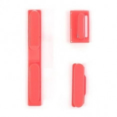 Set butoane laterale Apple iPhone 5C Originale Roz foto