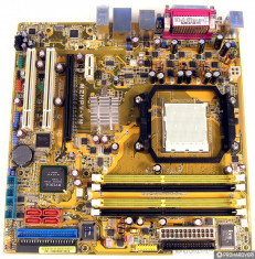 PLACA DE BAZA ASUS SOCKET AM2 M2NPV-VM MAX.8 GB INTRARI VGA DVI AUDIO SI VIDEO foto