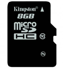 Card de Memorie Micro SD Kingston 8GB Clasa 10 foto