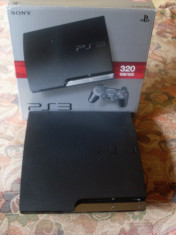 Consola PS3 Playstation 3 Slim HDD 320 Gb, Modat GTA V Full Jocuri foto