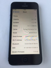 Apple iPhone 5 16GB Black Negru Model A1429 Neverlocked foto