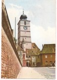 % carte postala(ilustrata)-SIBIU-Turnul sfatului
