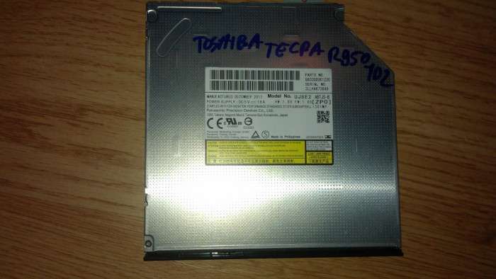 DVD-RW Panasonic UJ8E2 SATA Slim de pe Toshiba Tecra R950