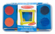 Acuarele Jumbo Set De 8 Culori Cu Pensula Melissa And Doug foto