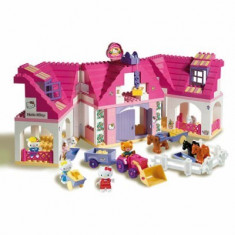 Set Constructie Unico Plus Hello Kitty Casuta Mare Cu Ferma 136 Piese foto