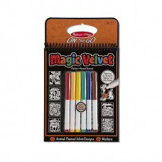 Catifeaua Magica Carnet De Colorat Animale Melissa And Doug foto