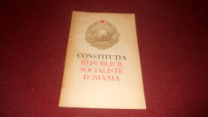 CONSTITUTIA REPUBLICII SOCIALISTE ROMANIA 1965 foto