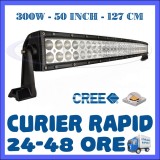 PROIECTOR LED CREE CURBAT, COMBO BEAM, 127 CM 300W, 12V 24V, OFFROAD SUV UTILAJE