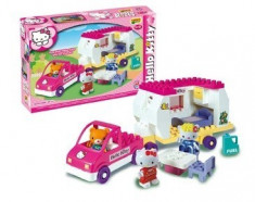 Set Constructie Unico Plus Hello Kitty Rulota foto