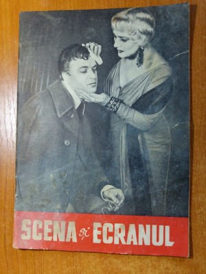 revista &amp;quot; scena si ecranul &amp;quot; februarie 1957 foto