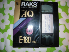Caseta video VHS Super AQ 180 minute foto