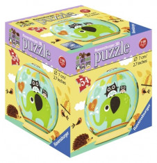 Puzzle 3D Bufnita Si Elefant, 54 Piese foto