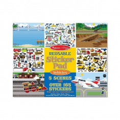 Abtibilduri Reutilizabile Vehicule Comunitate Melissa And Doug foto