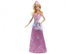 Papusa Barbie - Gama Petrecerea Printeselor - Rochie Mov foto