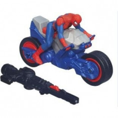 Ultimate Spiderman Quick Launch Racers Blast N Go Spider Cycle foto