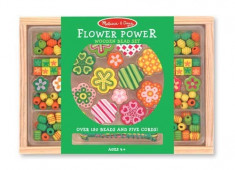 Set Margele Din Lemn Flower Power Melissa And Doug foto