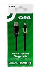 Orb 3M Led Controller Charge And Play Cable Xbox One foto