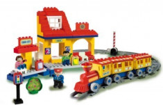 Set Constructie Unico Plus Tren Mare foto