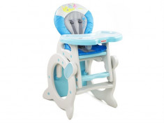 Scaun De Masa 2 In 1 Mykids Baby Zoo Albastru foto