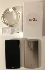 LG G4 Negru 32 GB Neverlocked Ca Nou + Garantie Iunie 2017 + MicroSD 64 GB foto