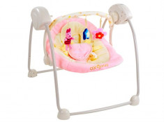 Fotoliu Balansoar Bebelusi Cangaroo Baby Swing Roz foto