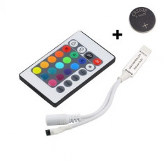 Mini RGB LED IR Remote Controller 24 buttons + cabinet AL303 foto