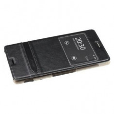 Husa Flip Usams Merry Series S-View Sony Xperia Z3 D6603 D6643 D6653 D6616 Neagr foto