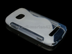 HUSA NOKIA LUMIA 710 SILICON ALB TRANSPARENT - CURIER GRATUIT foto