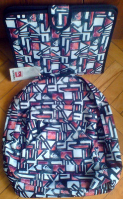 Rucsac Quiksilver H45XL35xl15cm plus dosar cu inele foto