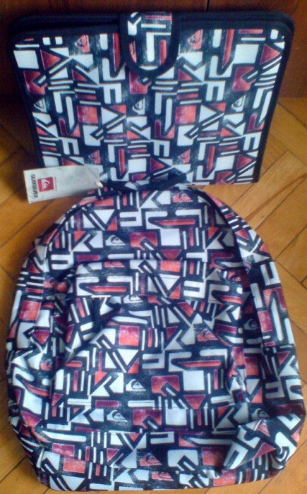 Rucsac Quiksilver H45XL35xl15cm plus dosar cu inele