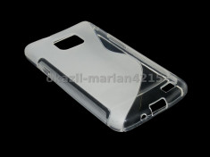 HUSA SAMSUNG GALAXY S2 I9100 SILICON ALB TRANSPARENT - CURIER GRATUIT foto