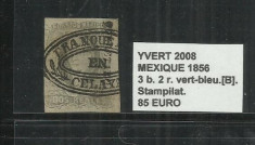 MEXIC 1856 - 3B. 2 R. foto