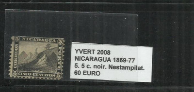 NICARAGUA 1869 - 77 - 5. 5 C. foto