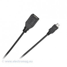 CABLU USB MAMA-MICRO USB TATA CABLETECH 0.2M foto