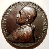 C.456 ITALIA VATICAN MEDALIE PAPA PIUS XII 1954 BRONZ 44mm MISTRUZZI, Europa