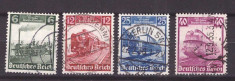 Deutsches Reich 1935 - Locomotive, serie stampilata foto