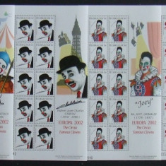 GIBRALTAR 2002 - CLOWNS 4 M/SH, NEOBLITERATE (NOMINAL 16.6 LIRE) - GB 093