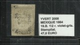 MEXIC 1864 - 19 B. 1/2 R., Stampilat