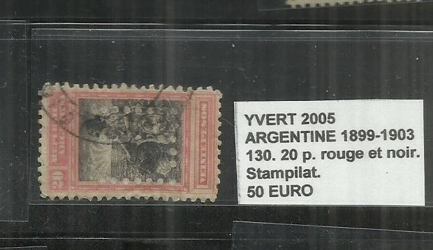 ARGENTINA 1899 - 1903 - 13. 20 P.