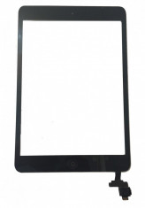 Touchscreen touch screen Digitizer Apple iPad Mini 2 A1489 A1490 A1491 cu buton home si cip IC Negru Geam Sticla Tableta foto