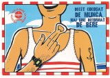 % carte postala (ilustrata)-LA MARE LA SOARE-colectia Evenimentul Zilei