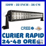 Cumpara ieftin PROIECTOR LED CREE DREPT, COMBO BEAM, 56 CM 120W, 12V 24V, OFFROAD SUV UTILAJE, Universal