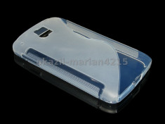 HUSA SILICON ALCATEL OT-991 SILICON ALB TRANSPARENT - CURIER GRATUIT foto