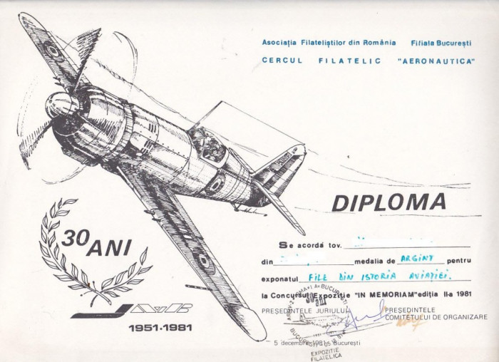 bnk fil Diploma Expo fil In Memoriam AvB 1951-1981 Bucuresti