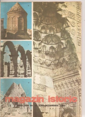 (C6205) MAGAZIN ISTORIC - OCTOMBRIE 1983, ANUL XVII, NR. 10 (199) foto