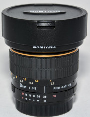 Samyang Fish-Eye 8mm 1:3.5 CS pentru Nikon foto