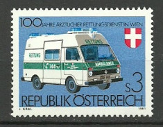 Austria 1981 - 100th ambulanta, neuzata foto
