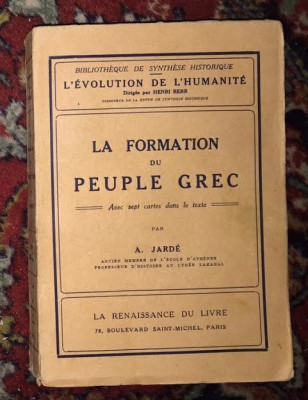 La formation du peuple grec / par A. Jarde foto