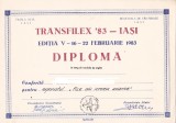 bnk fil Diploma Expo fil Transfilex 83 Iasi